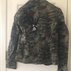 Embroidered Camo Blazer